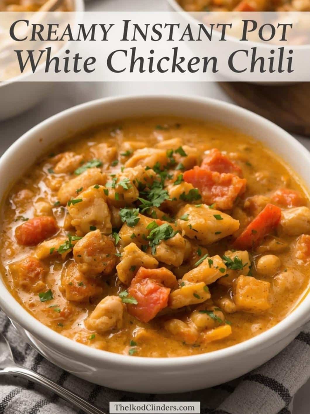Creamy Instant Pot White Chicken Chili Recipe