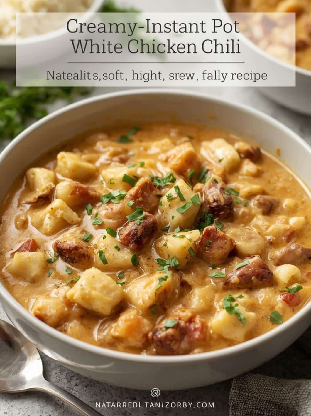 Creamy Instant Pot White Chicken Chili Recipe