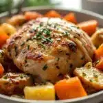 Easy Slow Cooker Garlic Herb Chicken & Veggies 12 =