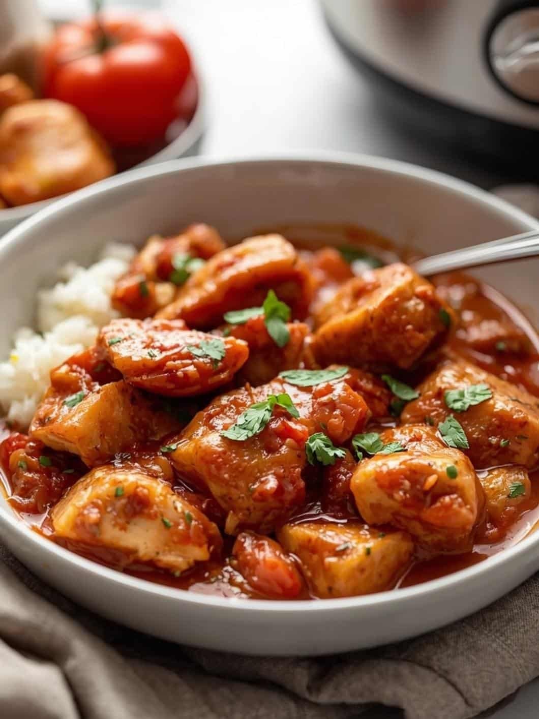 Healthy Slow Cooker Chicken Stew: Easy Low-Calorie Dinner Recipe