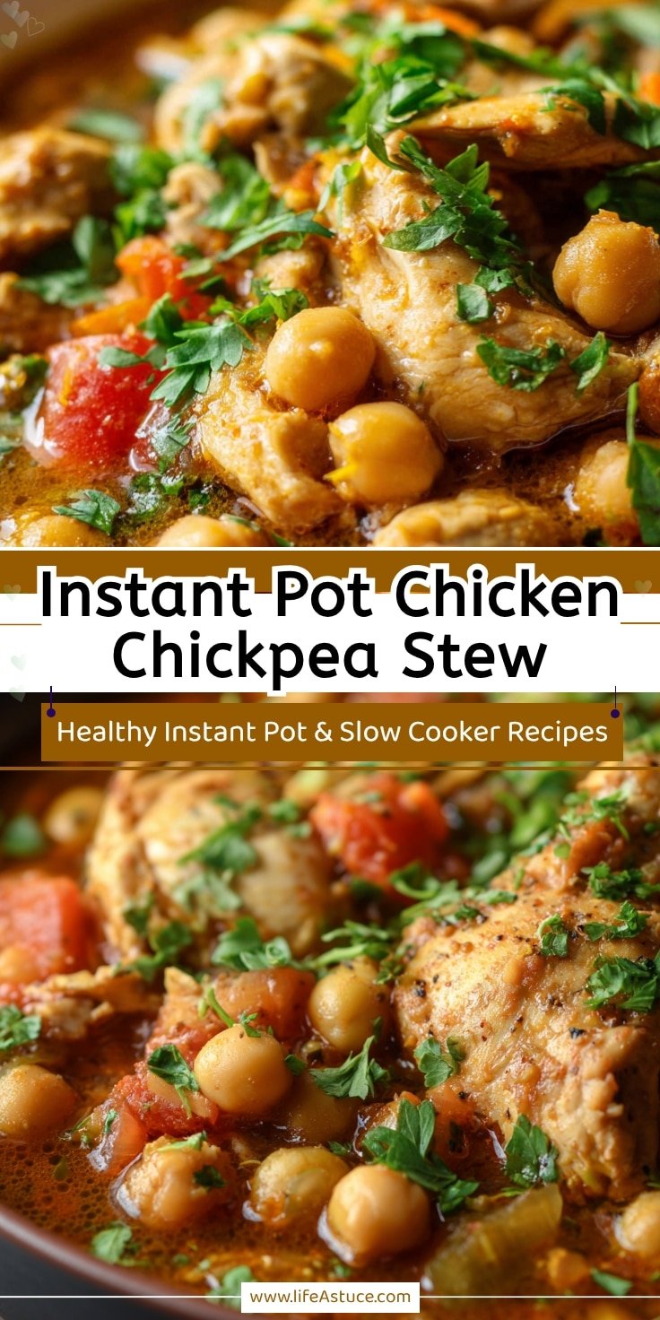 Instant Pot Chicken & Chickpea Stew: High Fiber & Easy