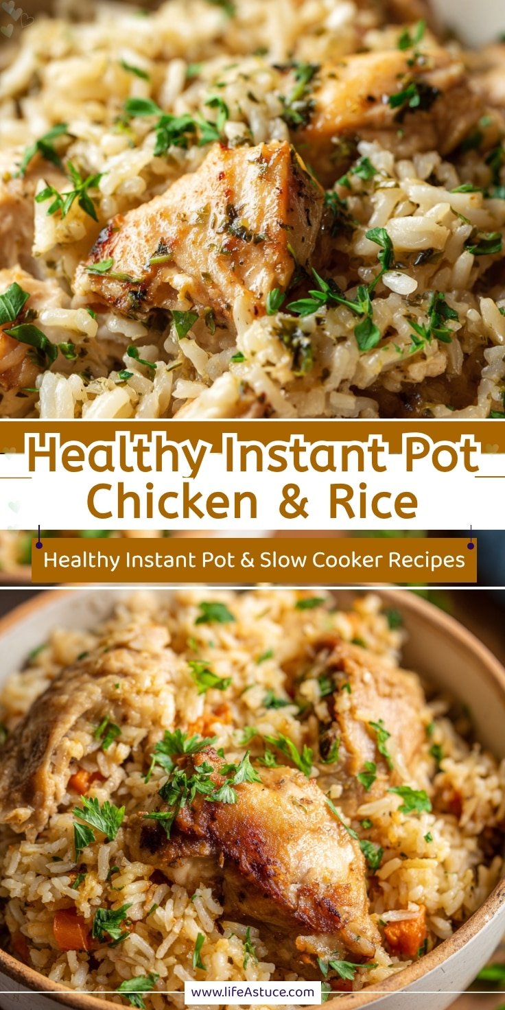Instant Pot Chicken & Rice: Healthy & Easy Weeknight Meal
