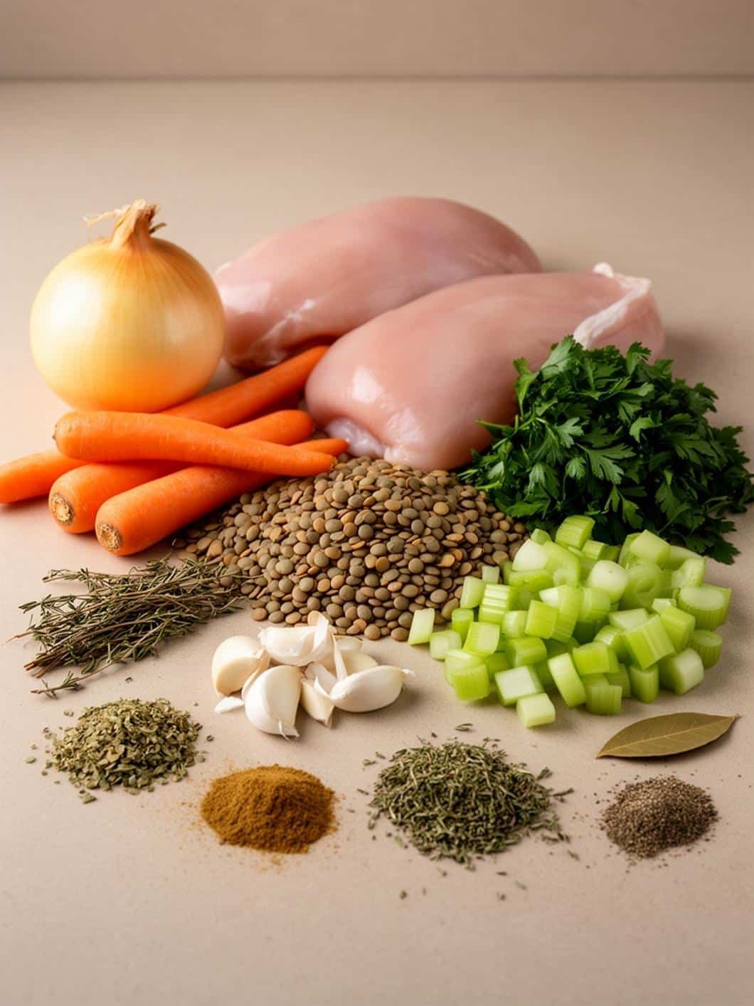 Instant Pot High-Protein Chicken Lentil Soup