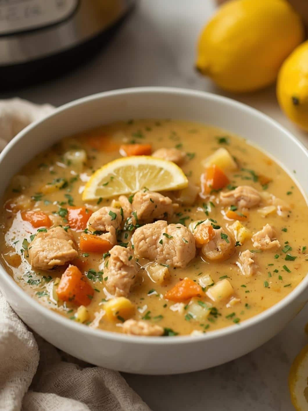 Instant Pot Lemon Chicken Soup: Light, Protein-Packed & Easy