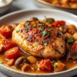 Instant Pot Mediterranean Chicken with Olives & Tomatoes 12 =