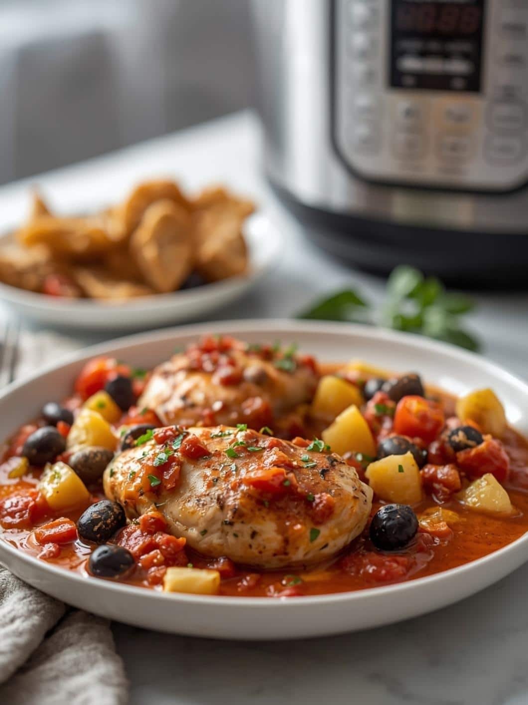 Instant Pot Mediterranean Chicken with Olives & Tomatoes 15 Instant Pot Mediterranean Chicken with Olives & Tomatoes