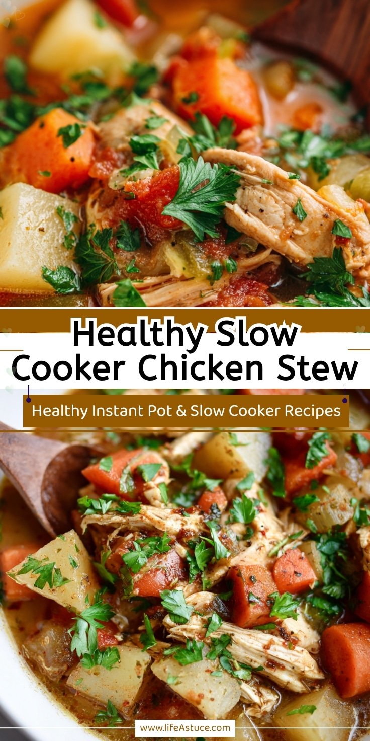 Slow Cooker Chicken Vegetable Stew: Healthy & Family-Friendly Crockpot Meal 14 Slow Cooker Chicken Vegetable Stew: Healthy & Family-Friendly Crockpot Meal