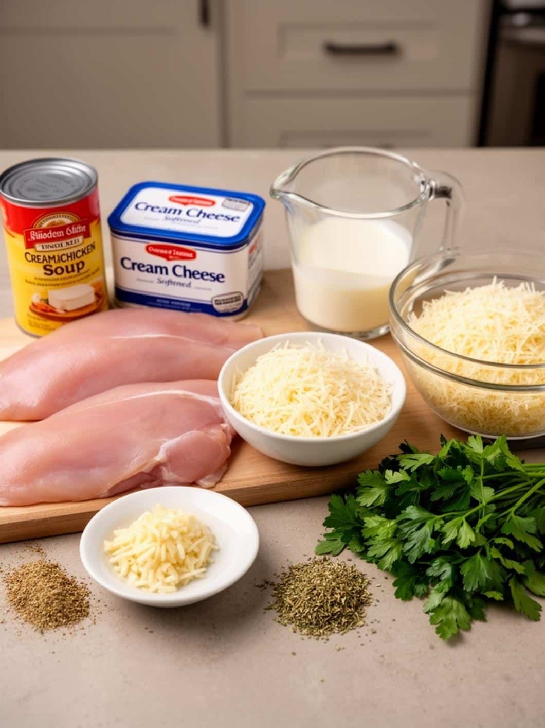 Slow Cooker Creamy Garlic Parmesan Chicken