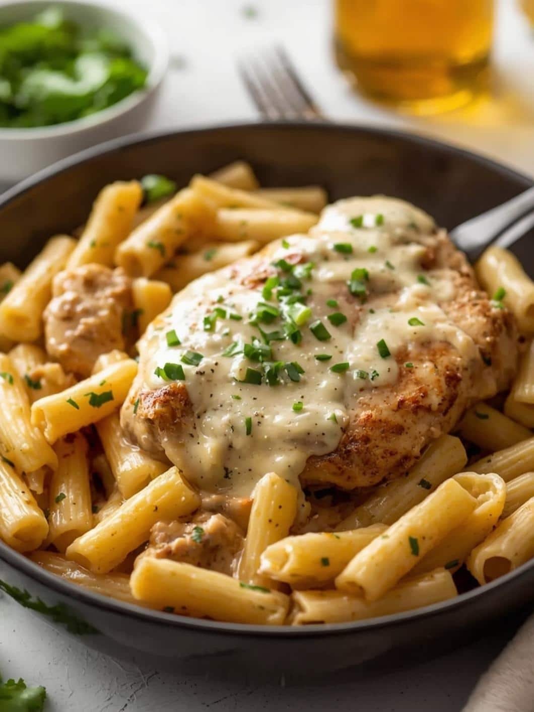 Slow Cooker Creamy Garlic Parmesan Chicken