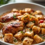 Slow Cooker Creamy Tuscan Chicken - Easy Dump Meal 12 =