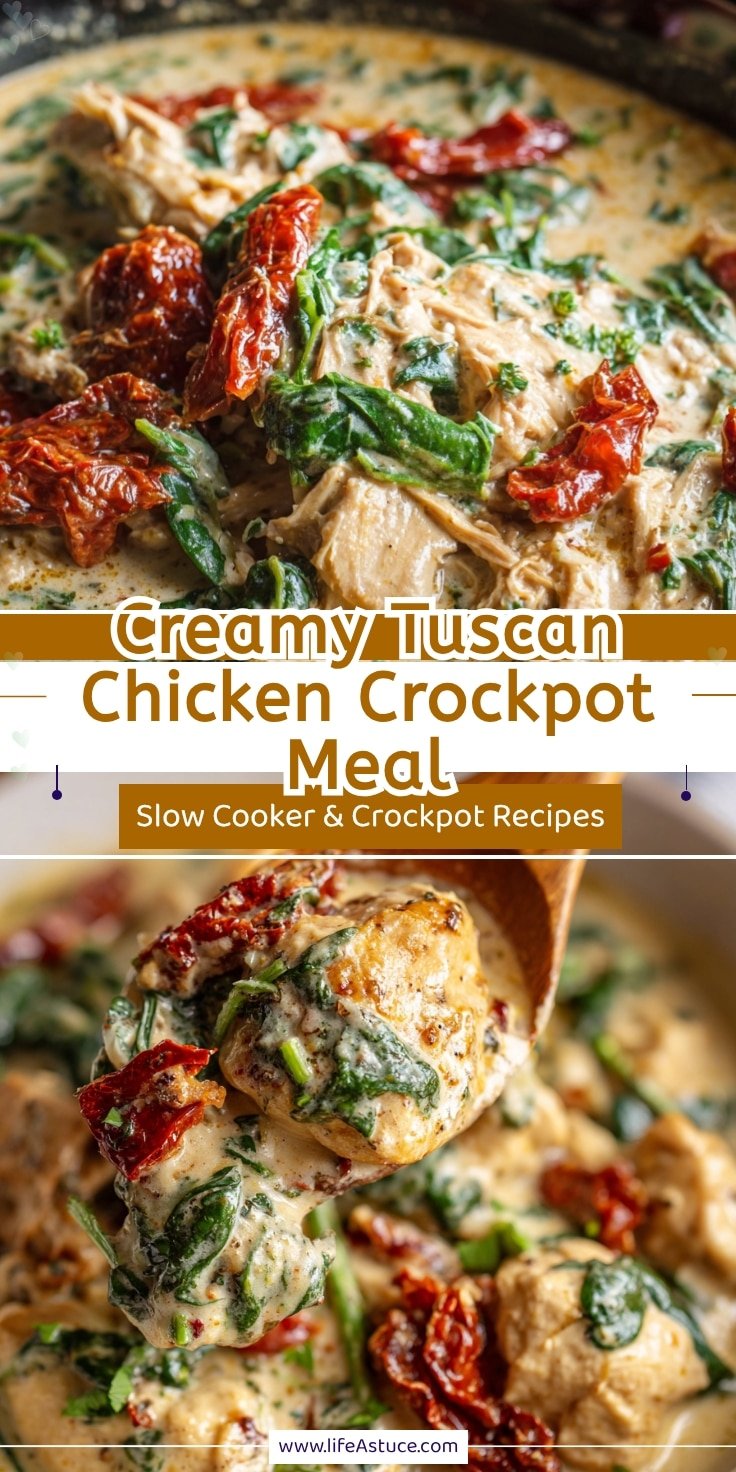 Slow Cooker Creamy Tuscan Chicken - Easy Dump Meal 14 Slow Cooker Creamy Tuscan Chicken - Easy Dump Meal