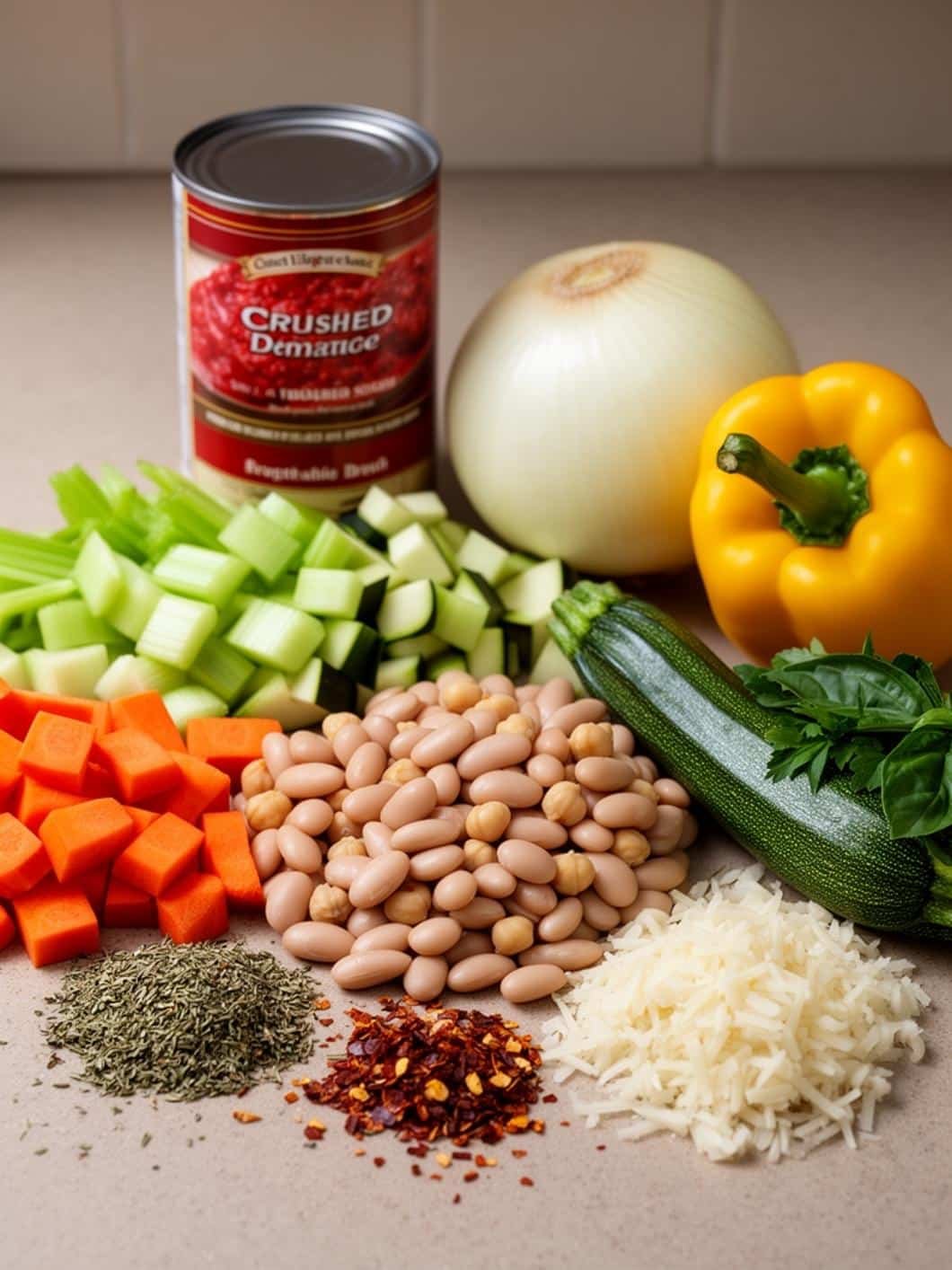 Easy Slow Cooker Mediterranean Vegetable Soup Recipe