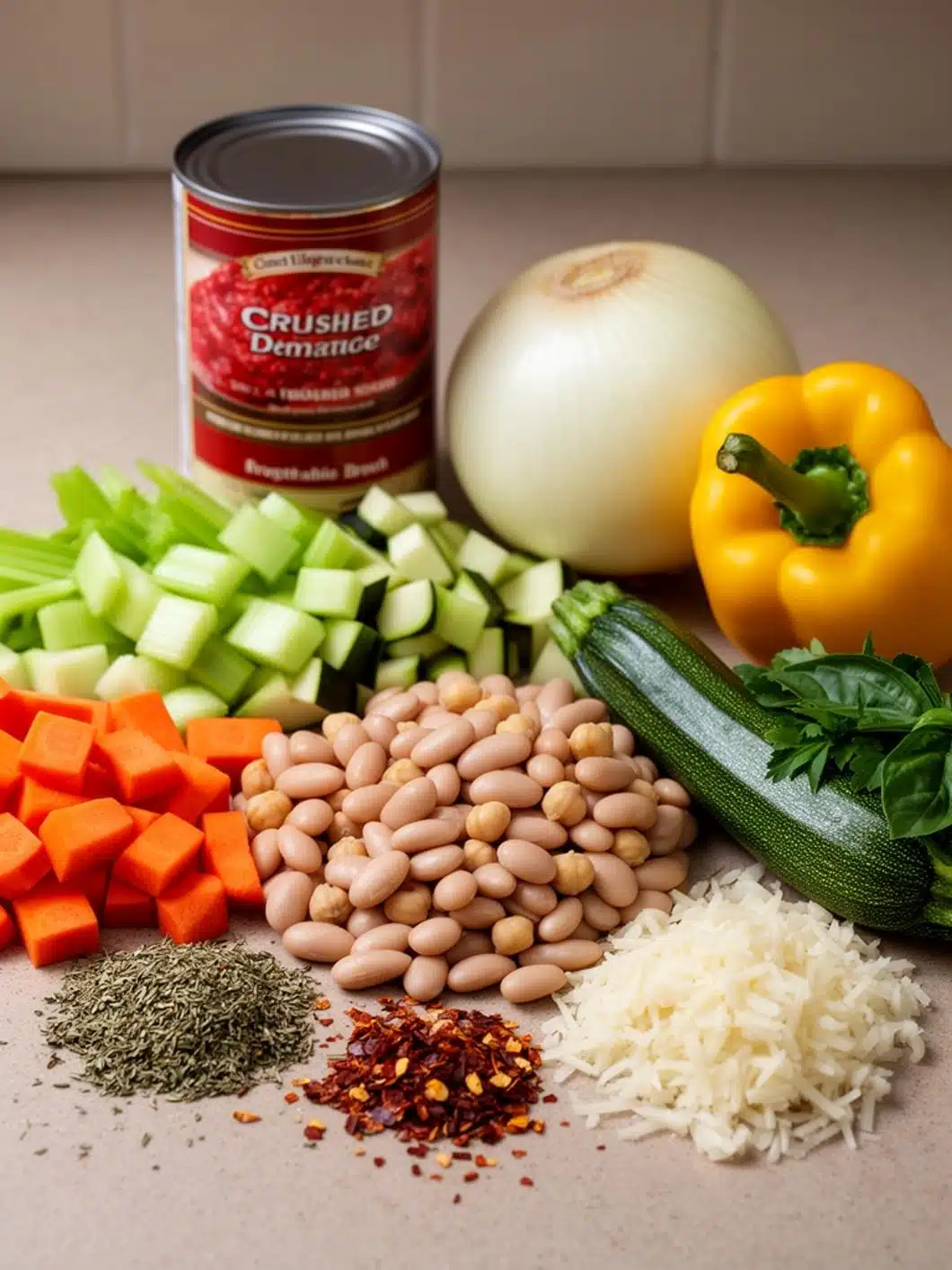Easy Slow Cooker Mediterranean Vegetable Soup Recipe