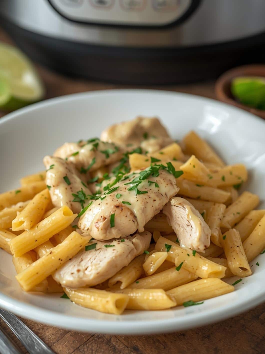 Healthy Instant Pot Chicken Alfredo: Easy High-Protein Dinner Recipe