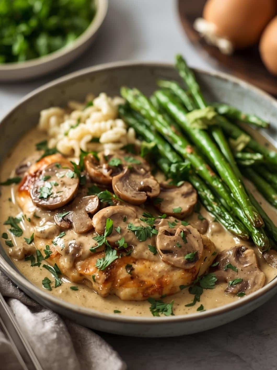 Instant Pot Creamy Mushroom Chicken (Dairy-Free)