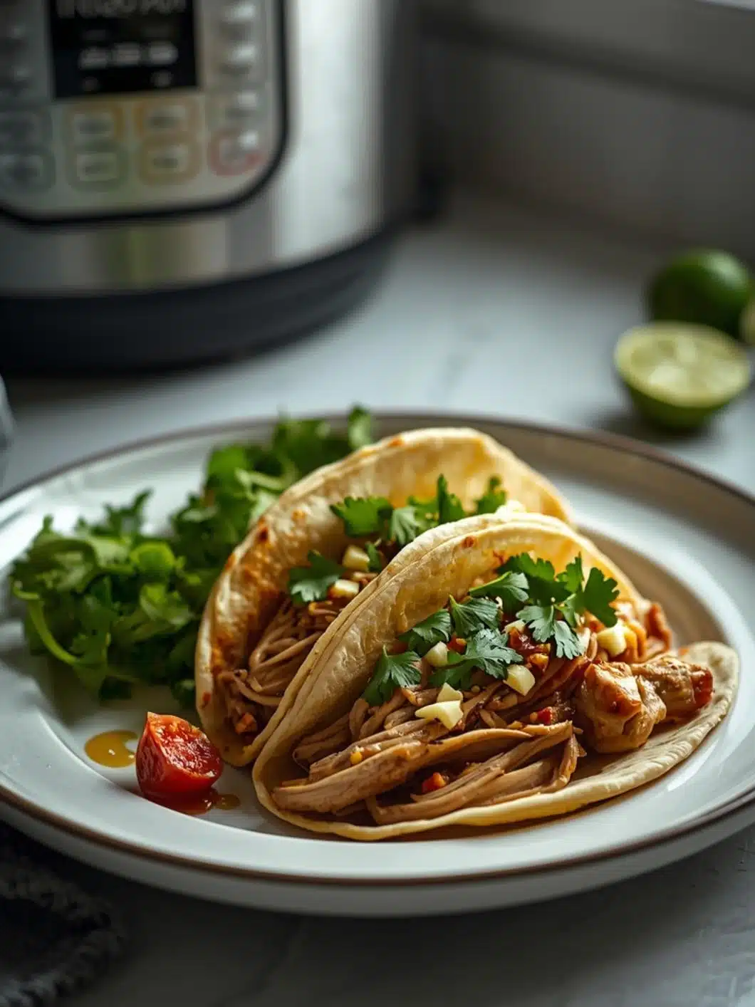 Instant Pot Garlic Lime Chicken Tacos - Easy Shredded Chicken Recipe 15 Instant Pot Garlic Lime Chicken Tacos - Easy Shredded Chicken Recipe