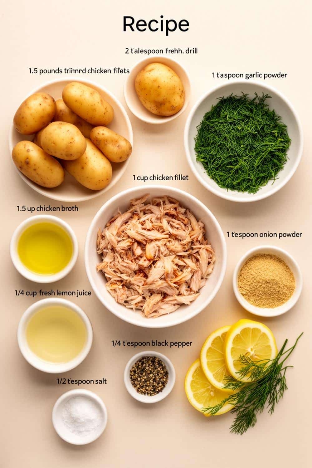 Instant Pot Lemon Dill Chicken & Potatoes - Easy & Healthy Dinner