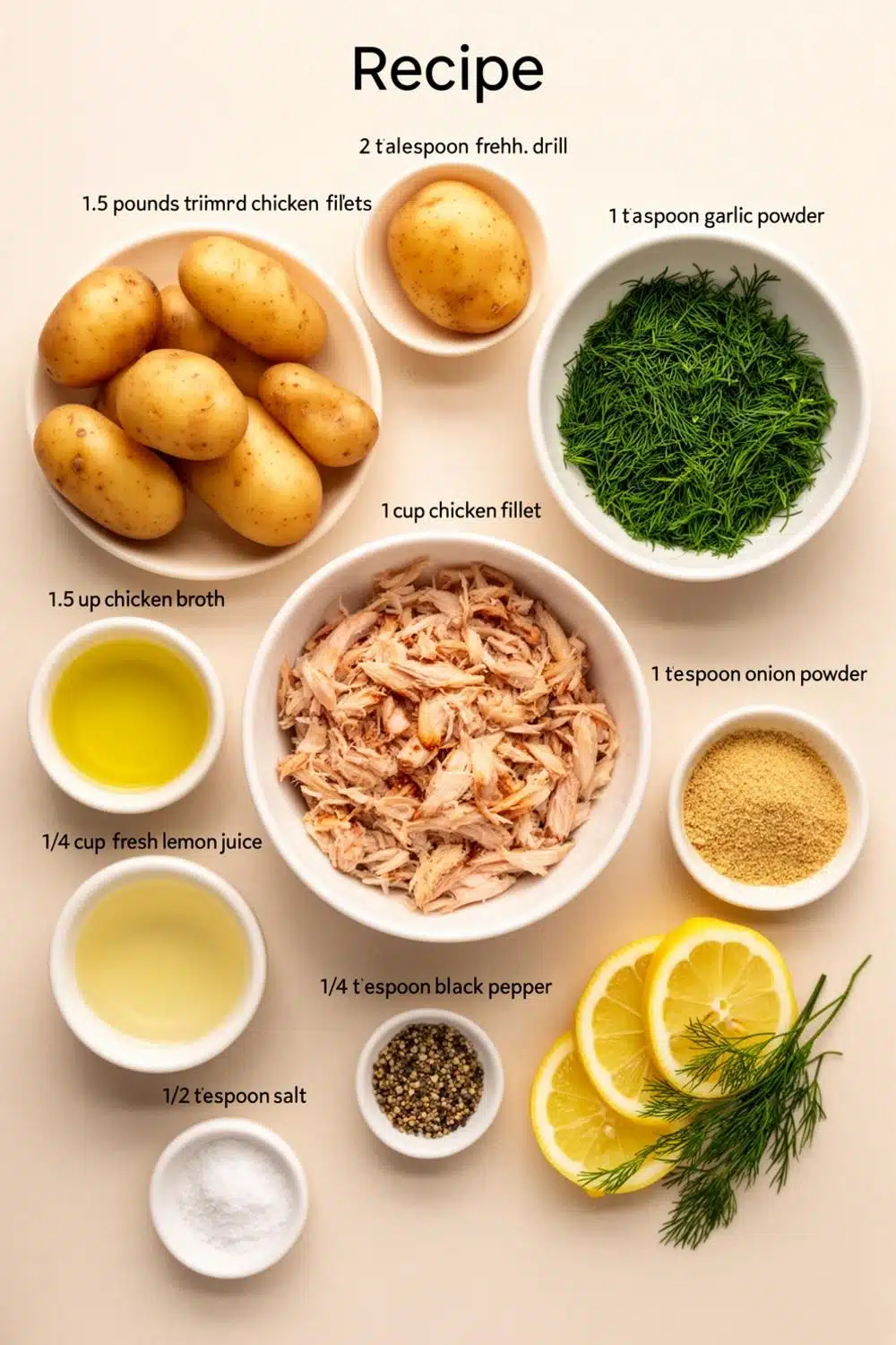 Instant Pot Lemon Dill Chicken & Potatoes - Easy & Healthy Dinner