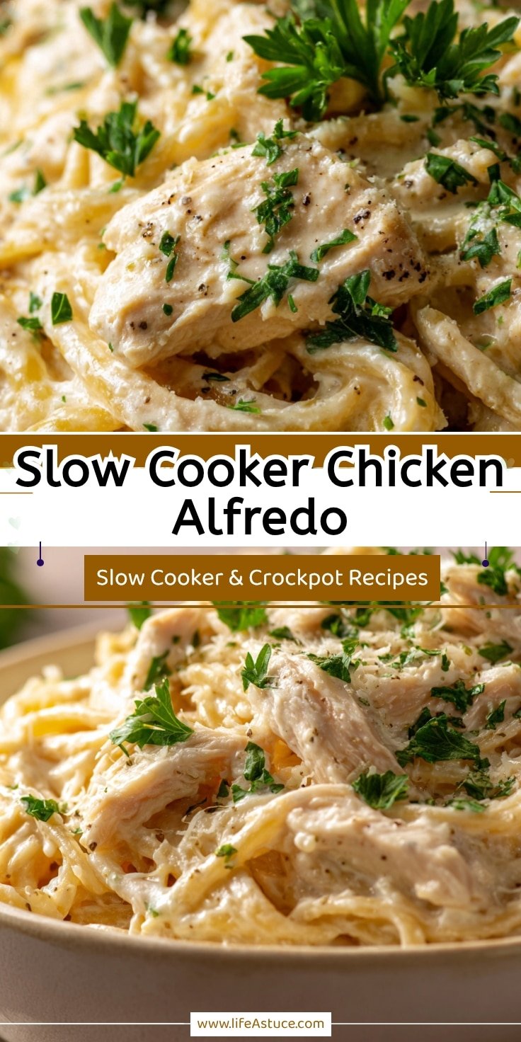 Creamy Slow Cooker Chicken Alfredo Recipe