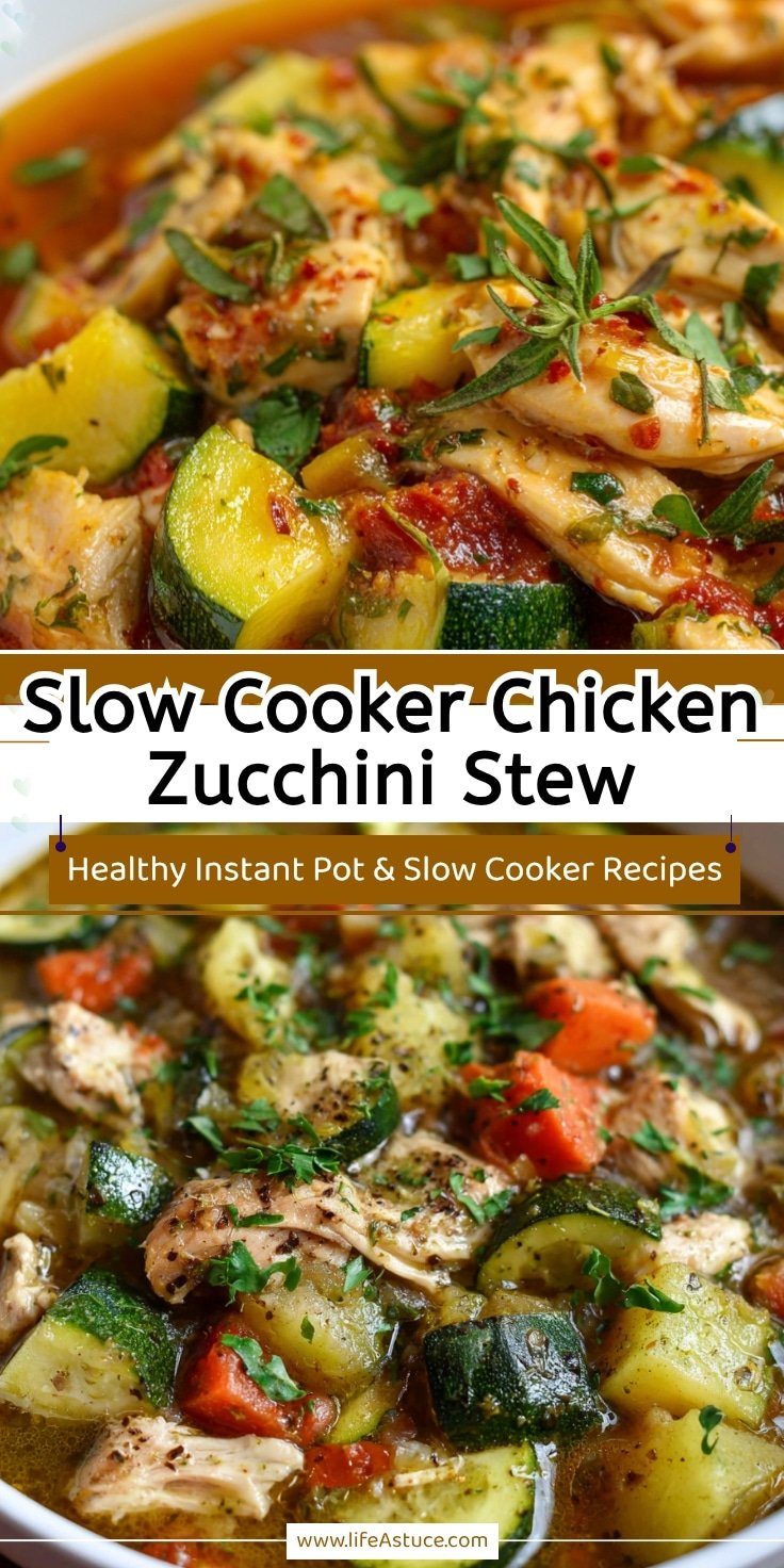 Light & Fresh Slow Cooker Chicken & Zucchini Stew