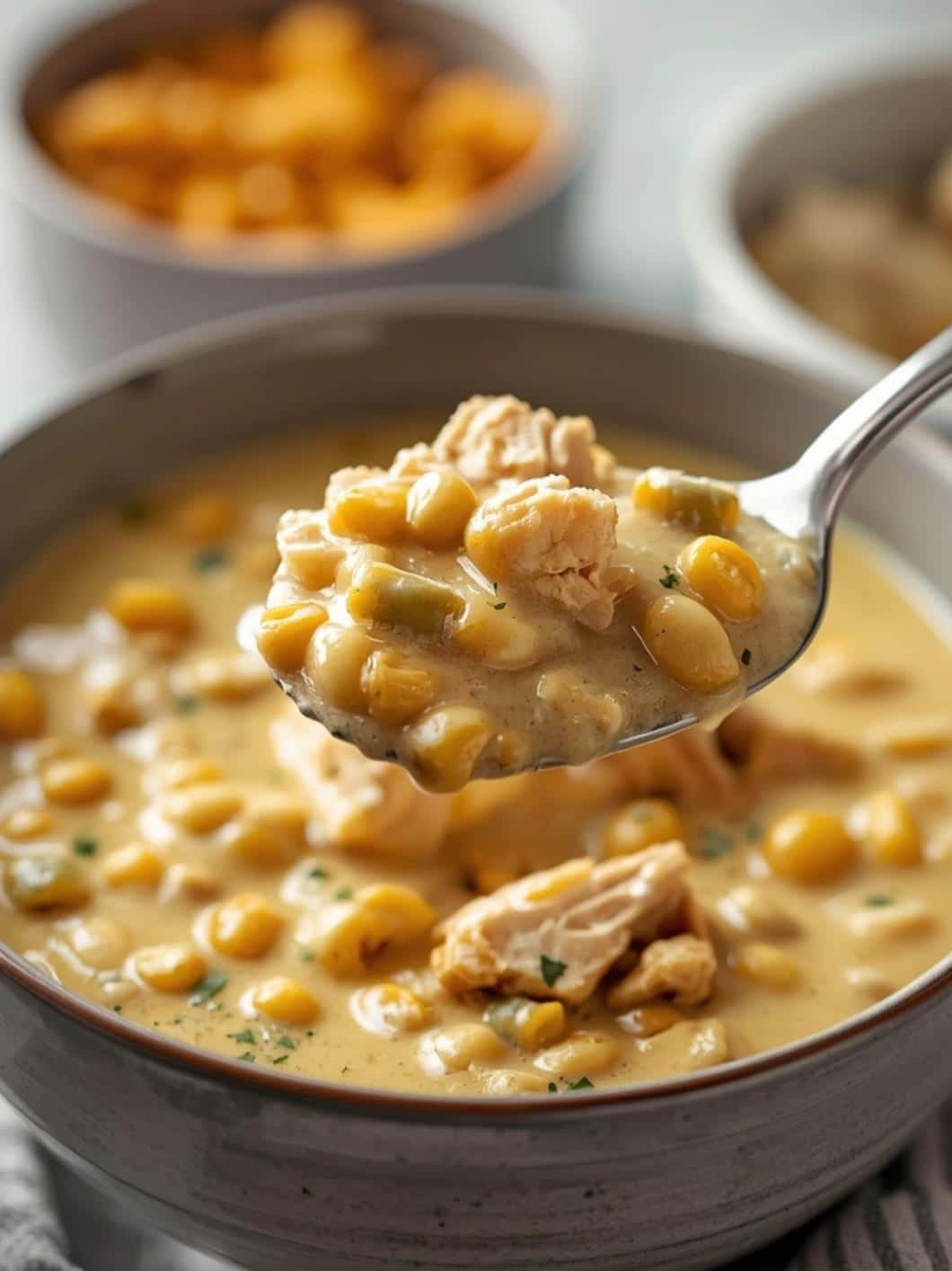 Slow Cooker Creamy Chicken & Corn Soup 11 Slow Cooker Creamy Chicken & Corn Soup