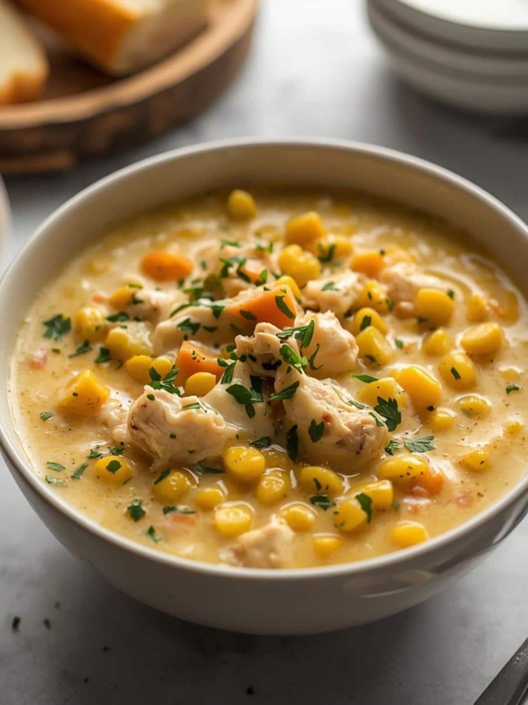 Slow Cooker Creamy Chicken & Corn Soup 15 Slow Cooker Creamy Chicken & Corn Soup