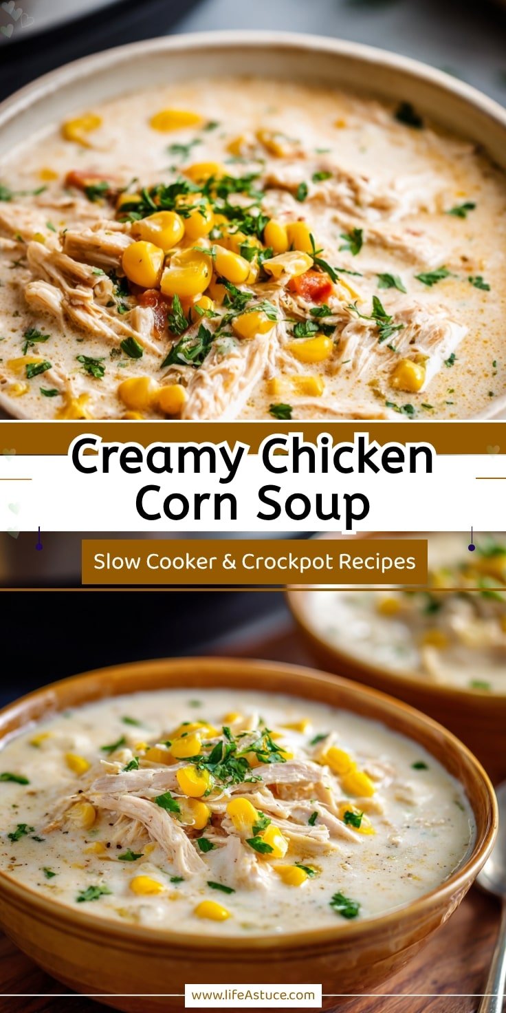 Slow Cooker Creamy Chicken & Corn Soup 14 Slow Cooker Creamy Chicken & Corn Soup