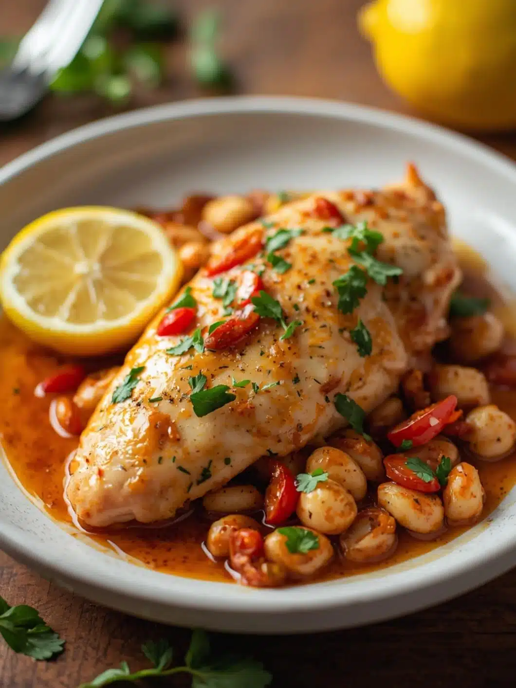 Slow Cooker Garlic Lemon Chicken: Easy Italian Dinner Idea