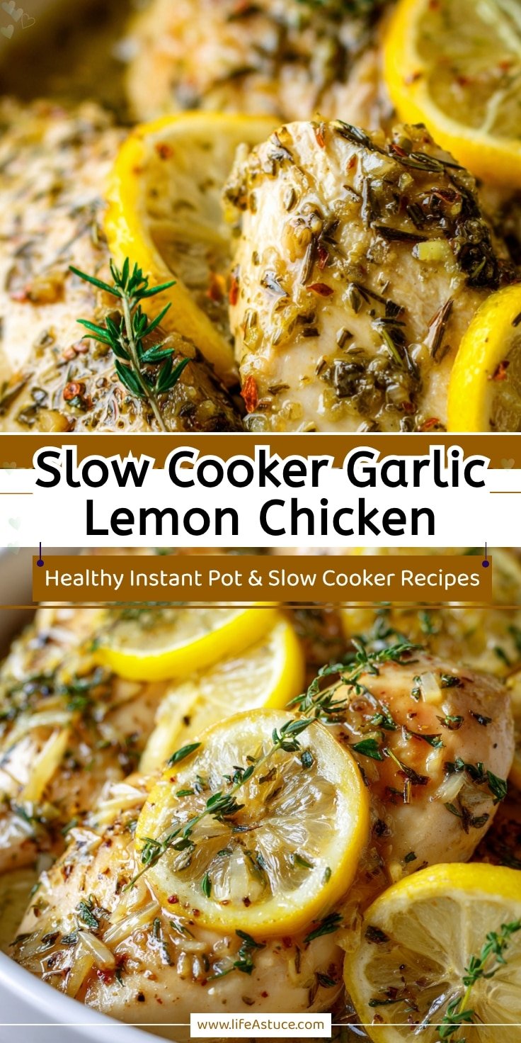 Slow Cooker Garlic Lemon Chicken: Easy Italian Dinner Idea 14 Slow Cooker Garlic Lemon Chicken: Easy Italian Dinner Idea