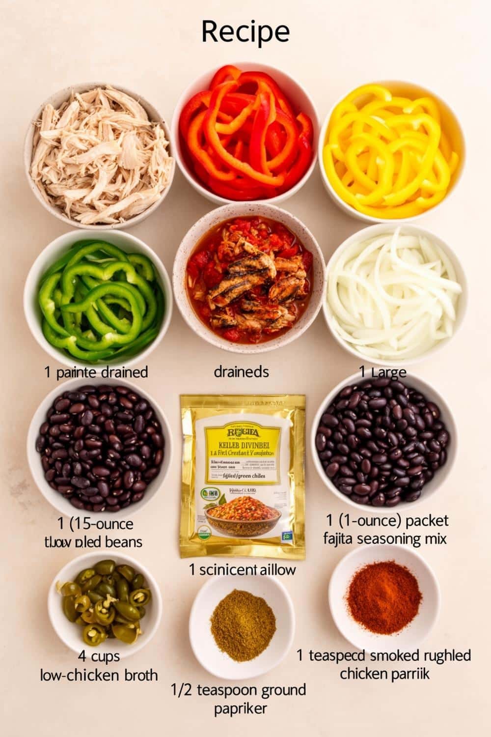 Slow Cooker Healthy Chicken Fajita Soup