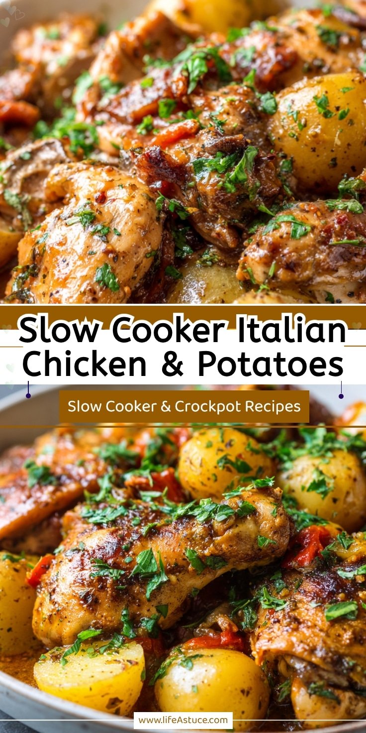 Easy Slow Cooker Italian Chicken & Potatoes Recipe 14 Easy Slow Cooker Italian Chicken & Potatoes Recipe