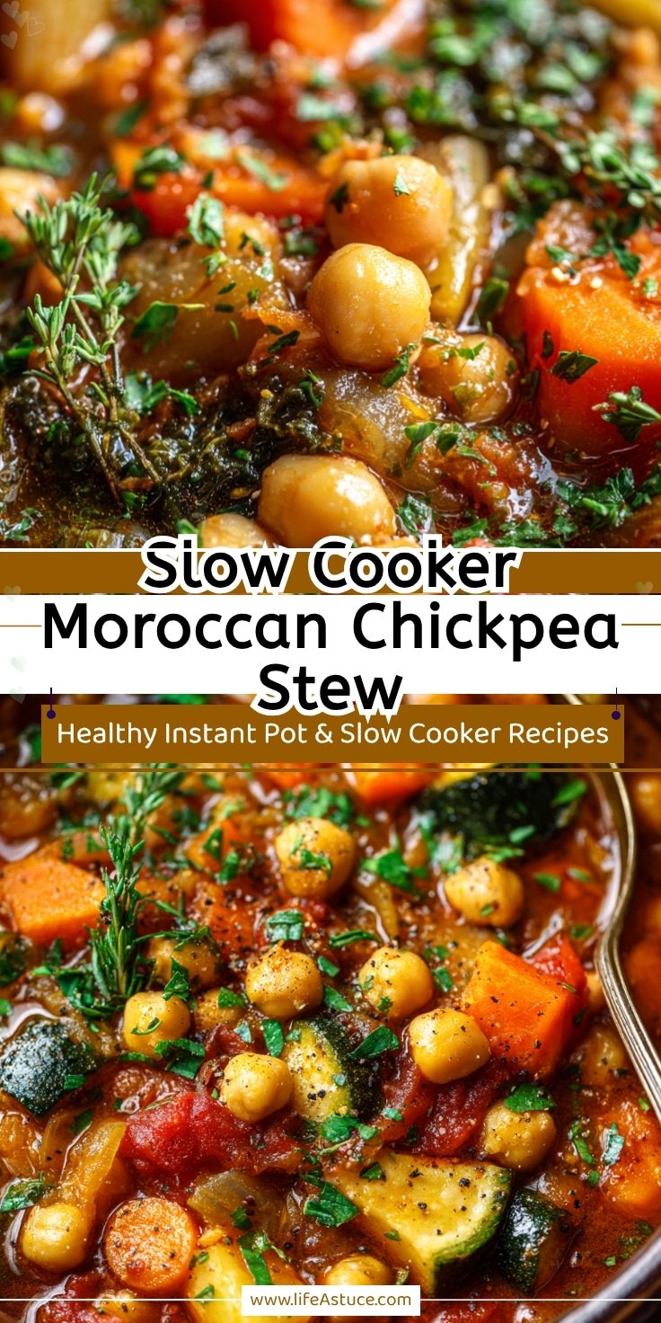 Hearty Slow Cooker Moroccan Chickpea Stew - Vegetarian & Flavorful 14 Hearty Slow Cooker Moroccan Chickpea Stew - Vegetarian & Flavorful