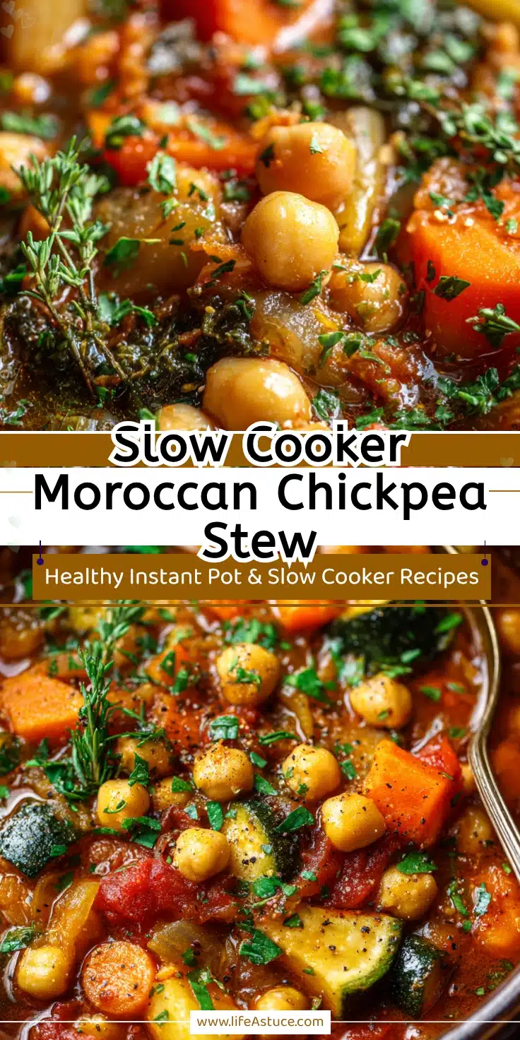 Hearty Slow Cooker Moroccan Chickpea Stew - Vegetarian & Flavorful 14 Hearty Slow Cooker Moroccan Chickpea Stew - Vegetarian & Flavorful